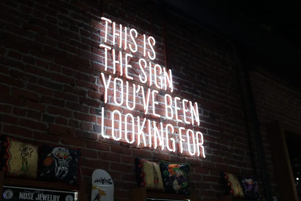 this is the sign you've been looking for neon sign